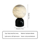 White Marble Floor Lamp by Axyaa: Minimalist Living Room & Bedroom Lighting Fixtures