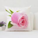 Axyaa Roses Flowers Pillow Cover, 45x45, Living Room Cushions, Aesthetic Decor