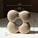 Axyaa Geometric Petals Ceramic Vase for Home Decoration and Flower Arrangement