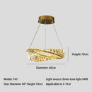 Axyaa Crystal Pendant Lamp: Modern LED Ceiling Light for Luxury Living Rooms