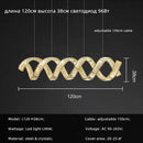 Axyaa Wave Steel Crystal Pendant Lamp - Modern Luxury LED Pendant Light