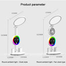 Axyaa Rechargeable Study Desk Lamp with Fan, Clock Display & LED Reading Light