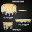 Axyaa Luxury Modern Crystal Chandelier Dining Room LED Hanging Light