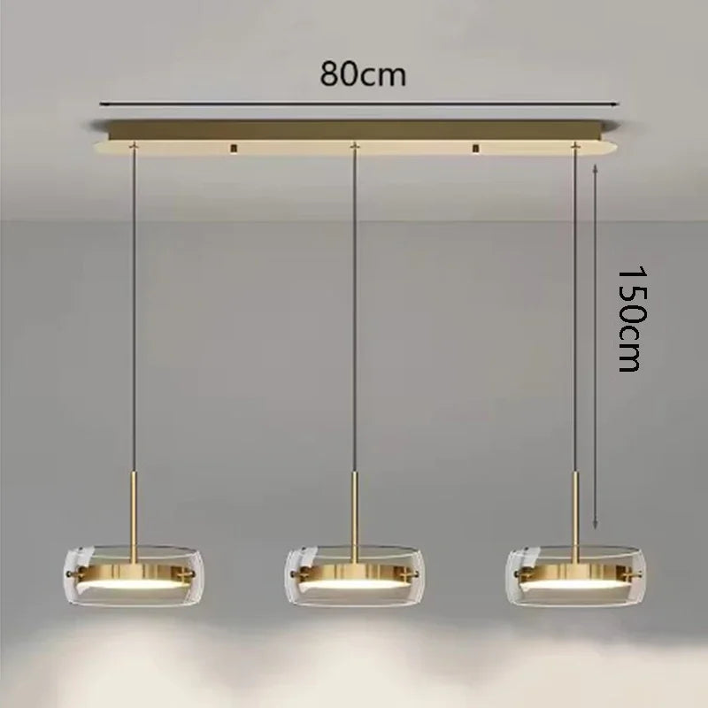 Axyaa Ring LED Pendant Light Chandelier for Modern Living and Dining Room