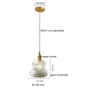 Axyaa Glass LED Pendant Lights: Nordic Modern Copper Socket Hanging Lamp