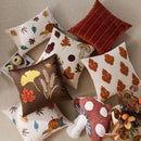 Axyaa Embroidered Maple Leaf Throw Pillowcases in 30x50/45x45cm Sizes