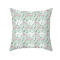 Axyaa Pink Blue Abstract Plants Floral Pillows Case - Modern Art Decor Sofa Couch