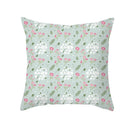 Axyaa Pink Blue Abstract Plants Floral Pillows Case - Modern Art Decor Sofa Couch