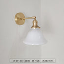 Axyaa Brass Glass Wall Lamp Japanese Retro Luxury Lighting