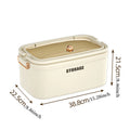 Axyaa 3-Tier Transparent First Aid Organizer Box with Lockable Pill Case