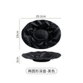 Axyaa Ceramic Pleated Western Dessert Salad Plate Set
