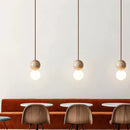 Axya Stone Cream Pendant Light Chandelier - Retro Round Ball Style Luminaire