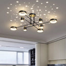 Axyaa LED Chandelier: Modern Smart Remote Ceiling Pendant Light