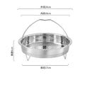 Axyaa Stainless Steel Steamer Basket Rack Handle Instant Pot Accessories