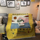 Axyaa Kombucha Cartoon Throw Blanket Blanket - All Seasons 130x160cm
