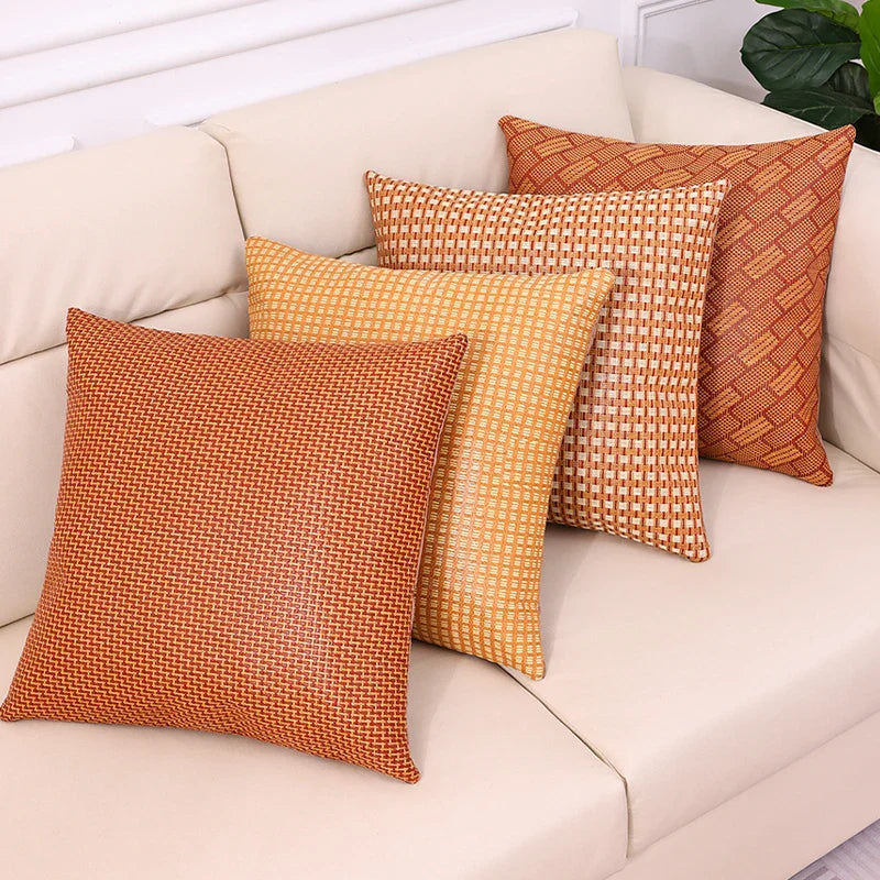 Axyaa Premium Woven Design Pillow Cover - Super Soft Accent Cushion Case