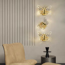 Axyaa LED Butterfly Background Wall Lamp - Modern Acrylic Iron Sconce Light