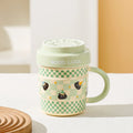 Cat Cartoon Ceramic Mug - Axyaa Original Fun Coffee Cup Beer Drinkware Breakfast Tea Gift