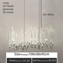 Axyaa Crystal Pendant Lamp: Elegant Bubble LED Chandelier for Home, Restaurant, Living Room, Bedroom
