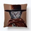 Axyaa Cartoon Animal Linen Pillowcase for Home Sofa Decor