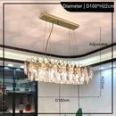 Axyaa Crystal Chandelier: Modern Luxury Lighting for Bedroom & Living Room