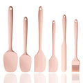 Axyaa Silicone Spatula Set with Stainless Steel Core - 6Pcs Heat Resistant Kitchen Utensils