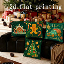 Axyaa Christmas Cushion Covers with Festive Prints for Sofa Bedroom Car