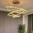 Axyaa Modern Crystal Ceiling Chandelier Light Fixture for Home Decor