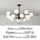 Axyaa Nordic Modern LED Chandeliers Decorative Ball Pendant Light for Home and Restaurant
