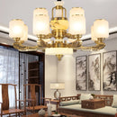 Axyaa Jade Chandelier: Elegant Living Room Lighting for Duplex Villas
