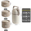 Axyaa Stainless Steel Vacuum Lunch Box with Insulated Storage Bag and Soup Cup