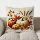 Axyaa Autumn Maple Leaves Pillow Cover for Sofa Bedroom Car - Home Decor