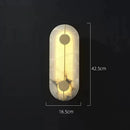 Axyaa Copper Marble Wall Lamp: Postmodern Designer LED Lighting for Bedroom & Aisle
