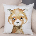 Axyaa Animal Cushion Cover - Cute, Watercolor, Sofa Decor Pillowcase