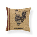 Axyaa Watercolor Rooster Pattern Pillowcase Home Decor Throw Cushion Cover
