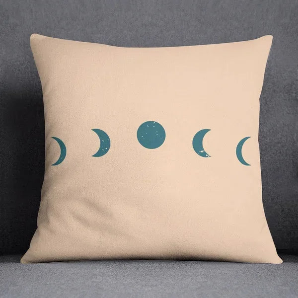 Nordic Abstract Printed Cushion Cover 45x45 cm for Home Decor by Axyaa