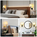 Axyaa Fabric Cover Wall Lamp: Modern Minimalist Bedroom Bedside Light