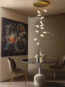 Axyaa Tulips Pendant Lights: Elegant Textured Lustre Flowers LED Dimmable Lamps