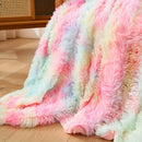 Axyaa Faux Fur Shaggy Blanket - Double-Sided Soft Luxury Throw for Couch-Sofa-Bed