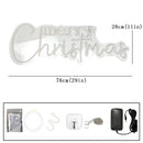 Large Axyaa LED Neon Sign for Holiday Decor - 30x11 inches
