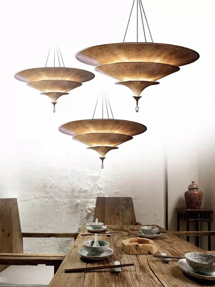 Axyaa Wabi Sabi Chandelier Pendant Light for Home Staircase Decor