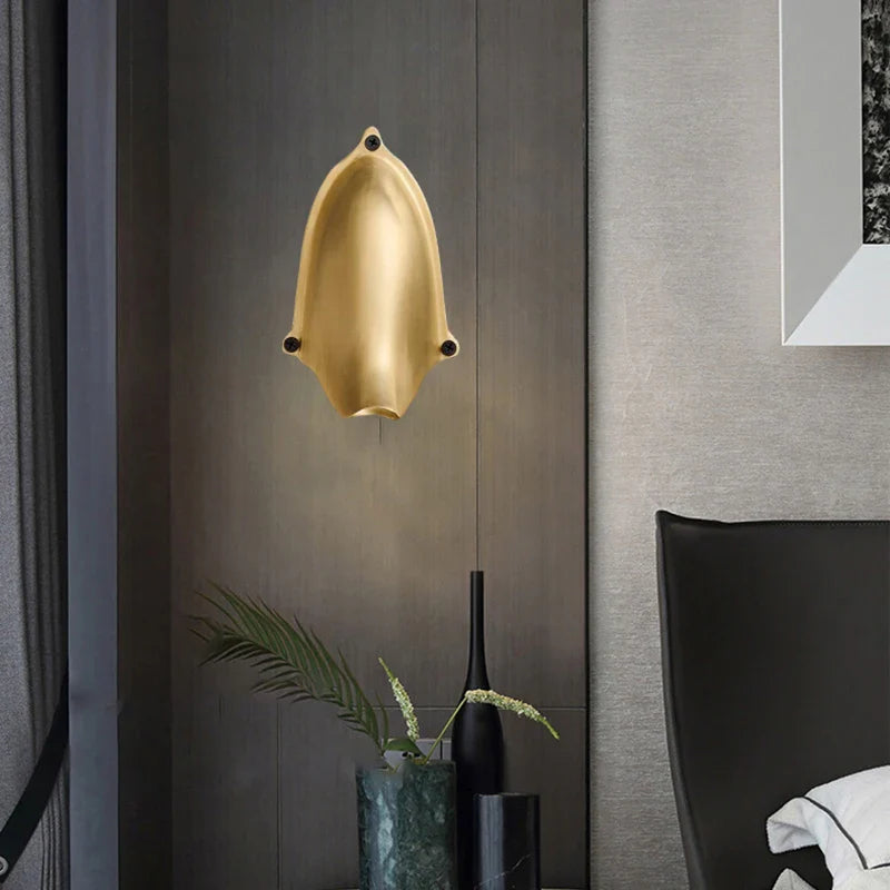 Brass Wall Lamp G9 Bulb Gold Black Silver Body Sconce Axyaa Bedroom Living Room