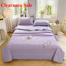 Axyaa Soft Cotton 3D Flower Embroidered Summer Quilt 4-Piece Set