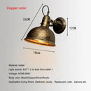 Axyaa Iron Outdoor Wall Lamp Rustic Industrial Style for Home Decor & Lighting