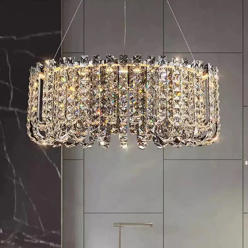 Luxury Crystal Chandelier for Living Room Bedroom Dining Room by Axyaa