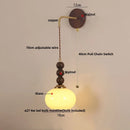 Axyaa Tiffany Glass Copper Wall Sconce LED Light Fixture