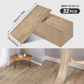 Axyaa Wood Grain Self-Adhesive Floor Strips: Peelable & Sticky for Living Room, Bedroom