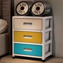 Axyaa Colorful 3-6 Tier Storage Cabinet for Living/Bedroom/Study - Space-Saving Heavy-Duty Organizer