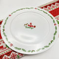 Axyaa Cartoon Relief Christmas Plate - 8-inch Circular Ceramic Shallow Tableware