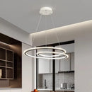Axyaa Modern Minimalist Chandelier: Dimmable Pendant Light for Dining Table, Bar, and Home